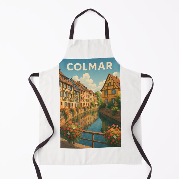 Item preview, Colmar Canal Bend with Alsatian Houses and Floral Reflections designed and sold by Places On Earth.