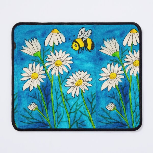 Item preview, Daisies and bumble bee designed and sold by Paintedhues.