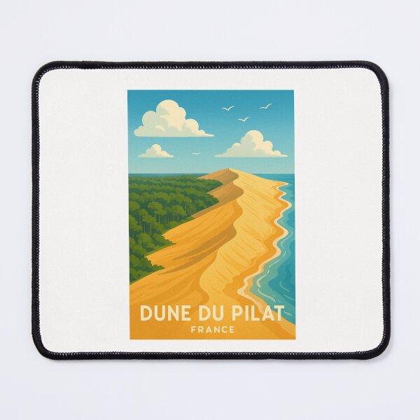 Item preview,  Dune du Pilat Aerial View with Atlantic Ocean and Pine Forest designed and sold by Places On Earth.