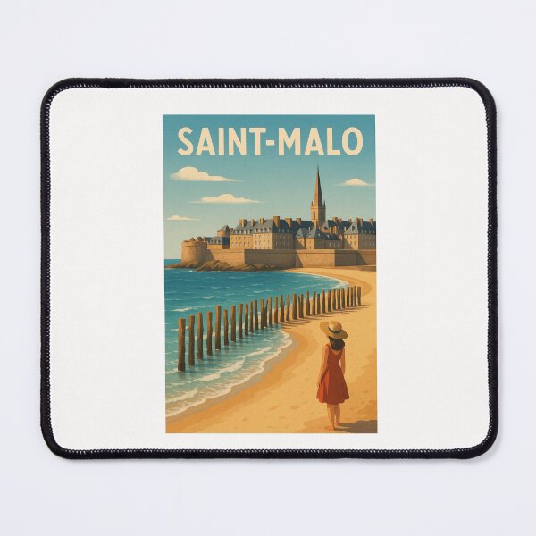 Item preview, Saint-Malo Fortified Seaside City with Tidal Breakwaters designed and sold by Places On Earth.
