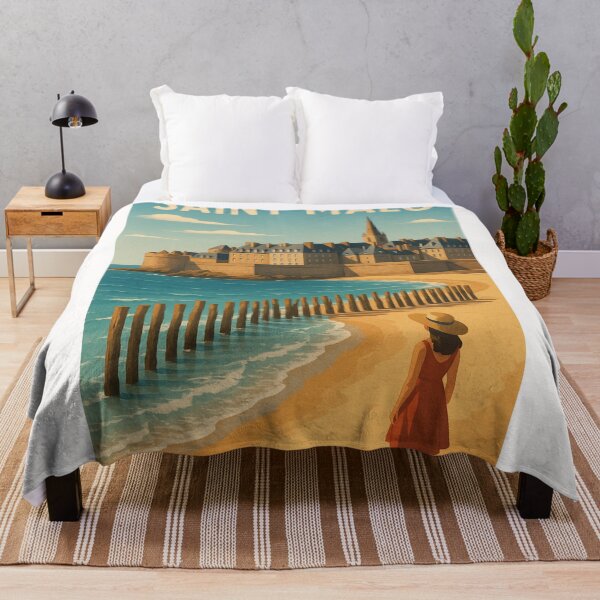Item preview, Saint-Malo Fortified Seaside City with Tidal Breakwaters designed and sold by Places On Earth.