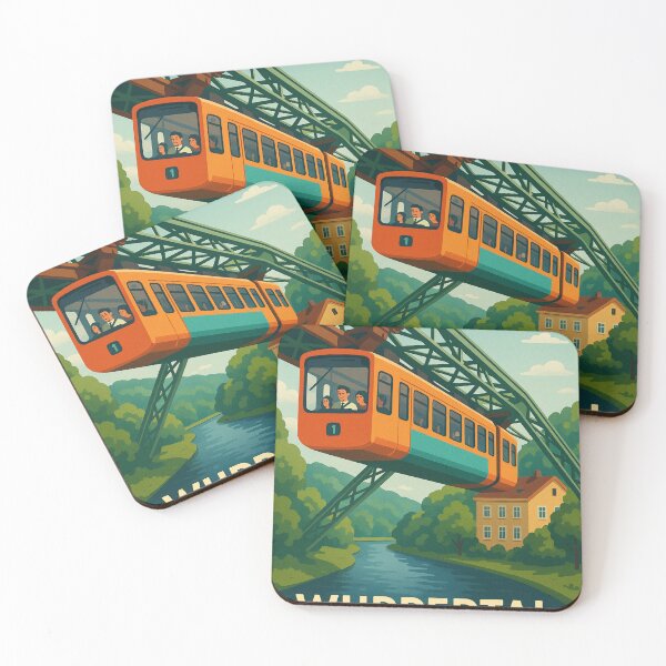 Item preview, Wuppertal Schwebebahn Above River Wupper in North Rhine-Westphalia designed and sold by Places On Earth.