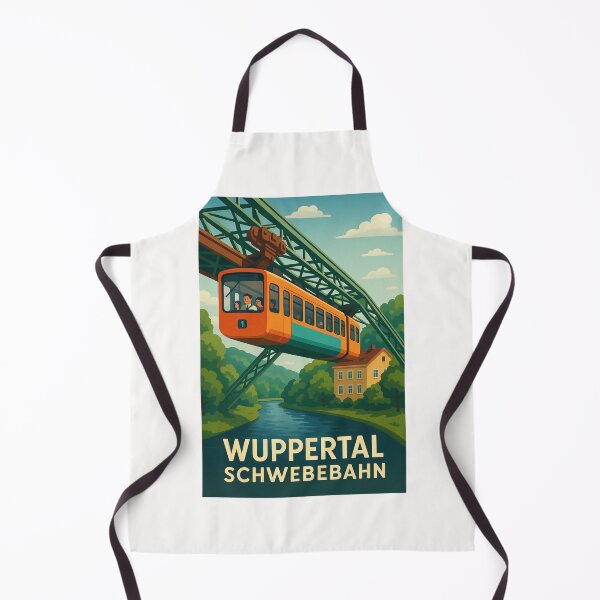 Item preview, Wuppertal Schwebebahn Above River Wupper in North Rhine-Westphalia designed and sold by Places On Earth.