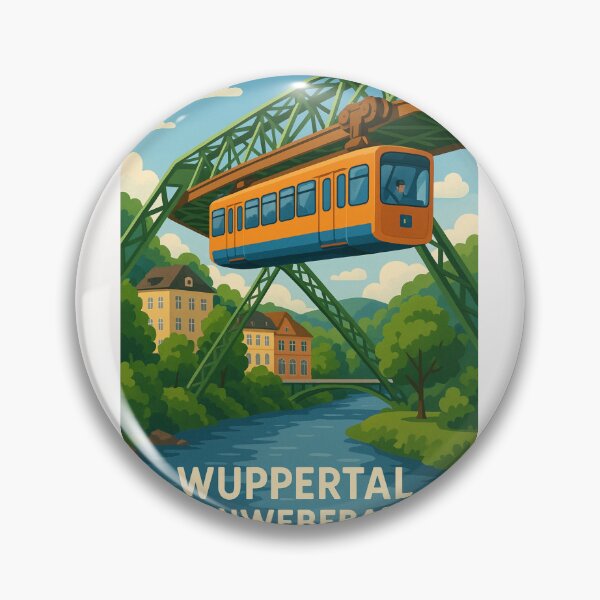 Item preview, Wuppertal Aerial Railway Through Green Valley in North Rhine-Westphalia designed and sold by Places On Earth.