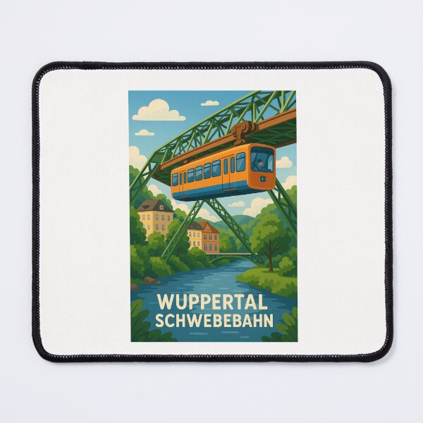 Item preview, Wuppertal Aerial Railway Through Green Valley in North Rhine-Westphalia designed and sold by Places On Earth.