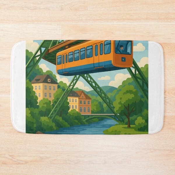Item preview, Wuppertal Aerial Railway Through Green Valley in North Rhine-Westphalia designed and sold by Places On Earth.