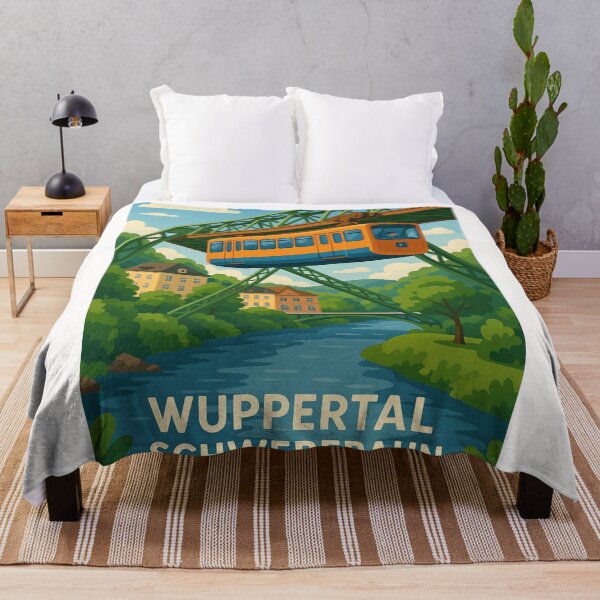 Item preview, Wuppertal Aerial Railway Through Green Valley in North Rhine-Westphalia designed and sold by Places On Earth.