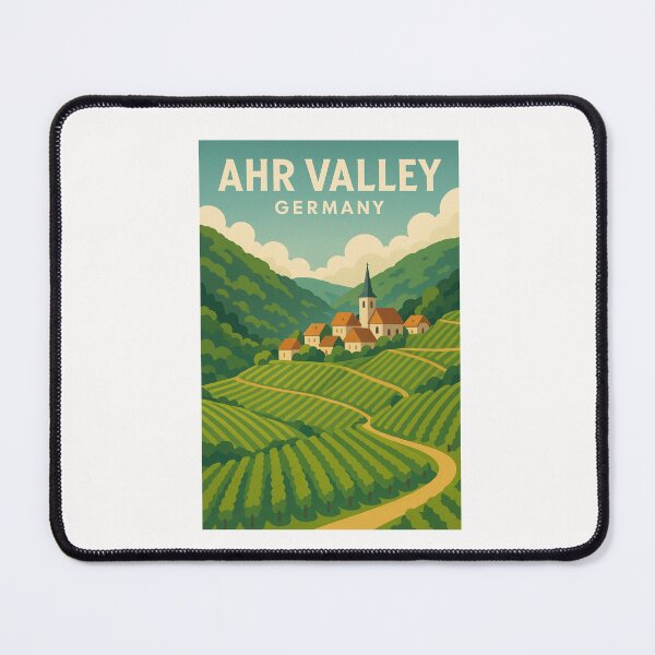 Item preview, Ahr Valley Vineyards Along the River in Rhineland-Palatinate designed and sold by Places On Earth.