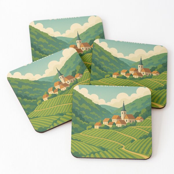 Item preview, Ahr Valley Vineyards Along the River in Rhineland-Palatinate designed and sold by Places On Earth.