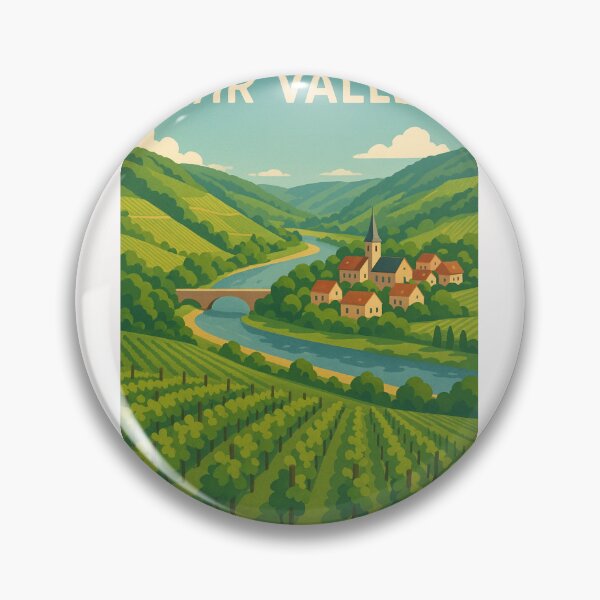 Item preview, Ahr Valley Church and Terraced Hillsides in Rheinland-Pfalz designed and sold by Places On Earth.