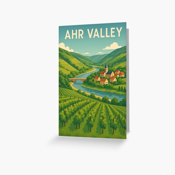 Item preview, Ahr Valley Church and Terraced Hillsides in Rheinland-Pfalz designed and sold by Places On Earth.