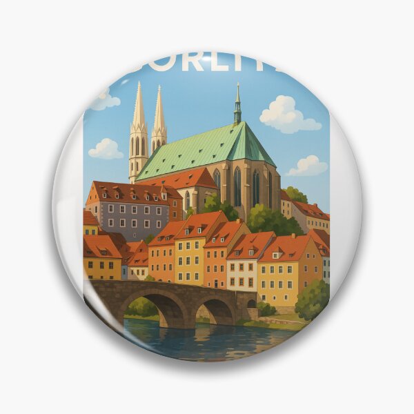Item preview, Görlitz Cathedral and Old Town from Neisse Riverbank designed and sold by Places On Earth.