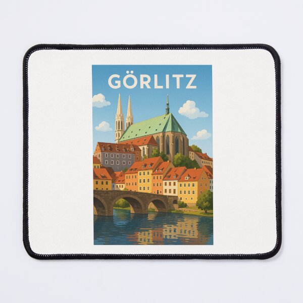 Item preview, Görlitz Cathedral and Old Town from Neisse Riverbank designed and sold by Places On Earth.