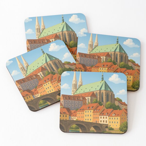 Item preview, Görlitz Cathedral and Old Town from Neisse Riverbank designed and sold by Places On Earth.