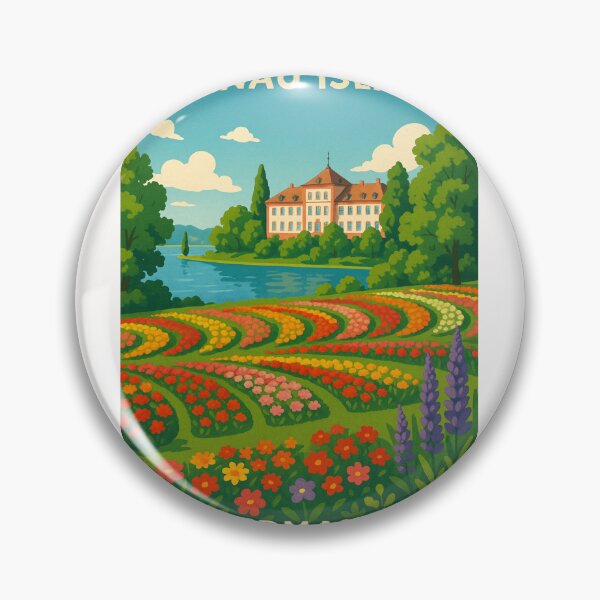Item preview, Flower Fields and Baroque Palace on Mainau Island, Germany designed and sold by Places On Earth.