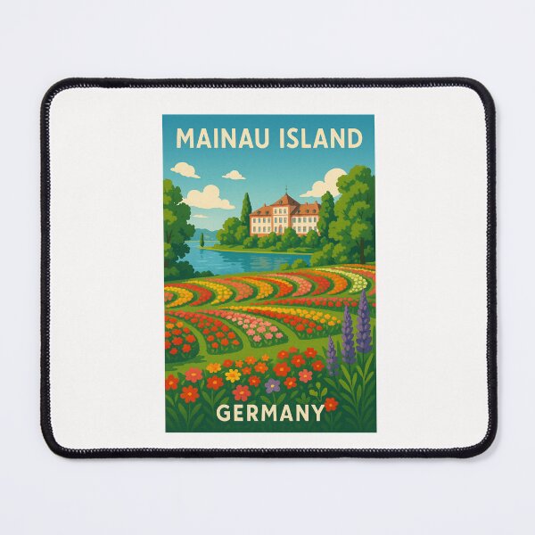 Item preview, Flower Fields and Baroque Palace on Mainau Island, Germany designed and sold by Places On Earth.