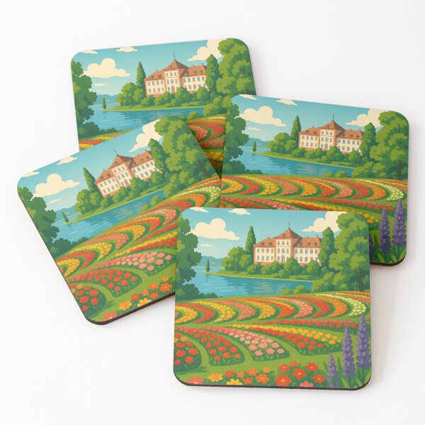 Item preview, Flower Fields and Baroque Palace on Mainau Island, Germany designed and sold by Places On Earth.