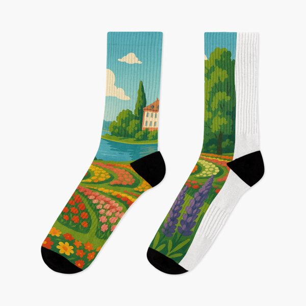 Item preview, Flower Fields and Baroque Palace on Mainau Island, Germany designed and sold by Places On Earth.