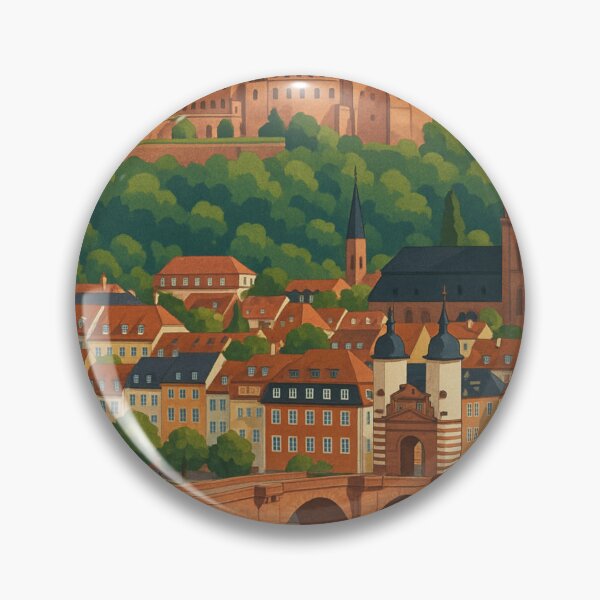 Item preview, Heidelberg Castle and Old Bridge Over the Neckar, Baden-Württemberg designed and sold by Aryabek.