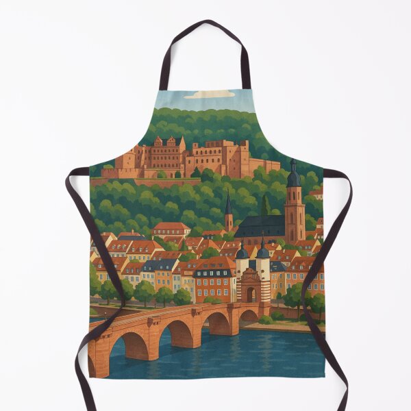 Item preview, Heidelberg Castle and Old Bridge Over the Neckar, Baden-Württemberg designed and sold by Aryabek.