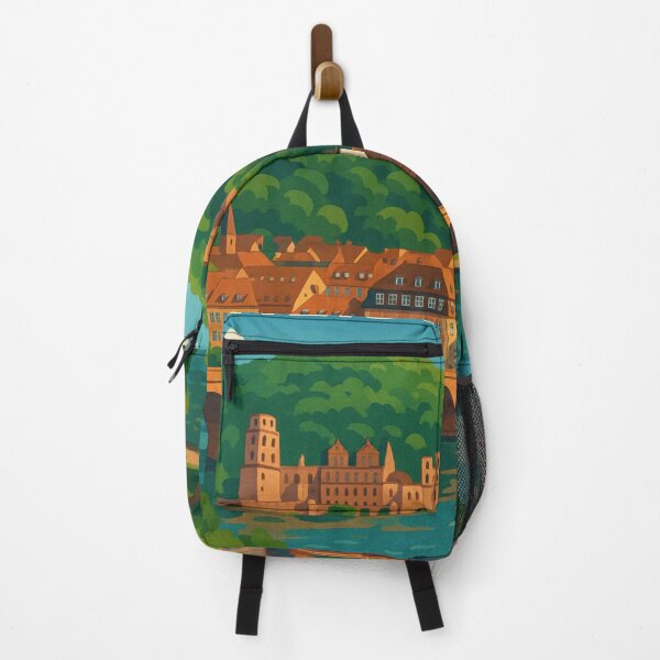 Item preview, Historic Heidelberg Castle and Old Town View, Baden-Württemberg designed and sold by Aryabek.