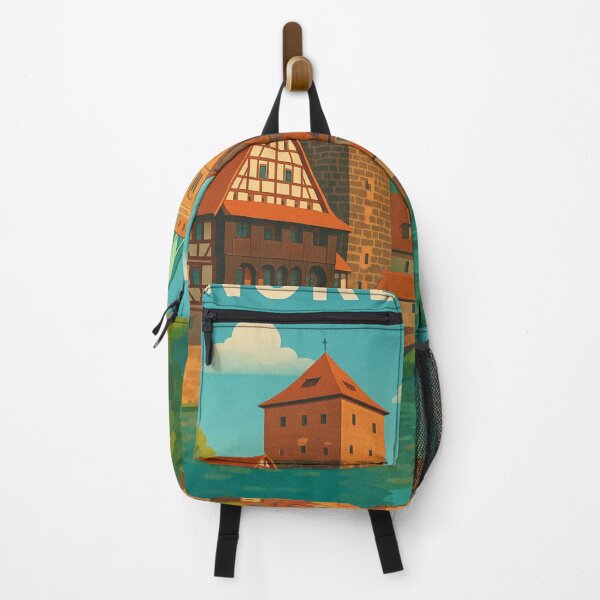 Item preview, Medieval Nuremberg Old Town and Pegnitz River, Bavaria designed and sold by Aryabek.