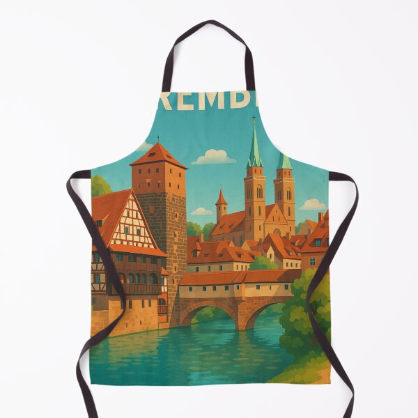 Item preview, Medieval Nuremberg Old Town and Pegnitz River, Bavaria designed and sold by Aryabek.