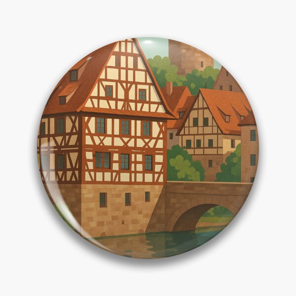 Item preview, Half-Timbered Houses in Nuremberg Old Town, Bavaria designed and sold by Aryabek.