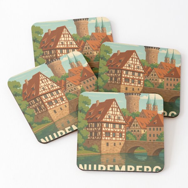 Item preview, Half-Timbered Houses in Nuremberg Old Town, Bavaria designed and sold by Aryabek.