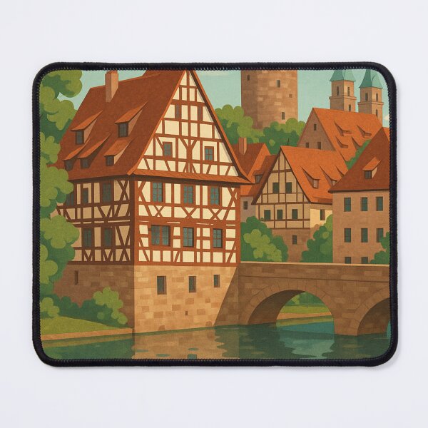 Item preview, Half-Timbered Houses in Nuremberg Old Town, Bavaria designed and sold by Aryabek.