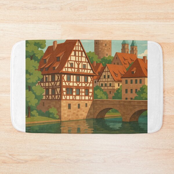 Item preview, Half-Timbered Houses in Nuremberg Old Town, Bavaria designed and sold by Aryabek.