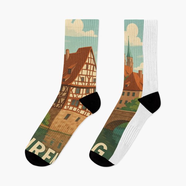 Item preview, Half-Timbered Houses in Nuremberg Old Town, Bavaria designed and sold by Aryabek.