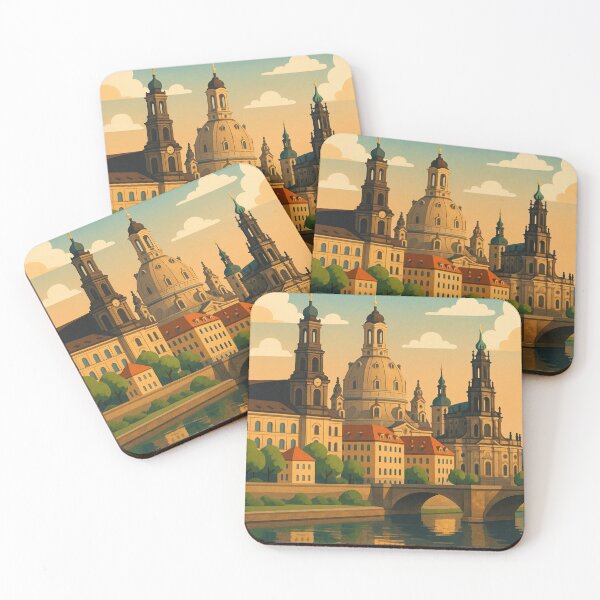 Item preview, Frauenkirche and Old Town Skyline in Dresden, Saxony designed and sold by Aryabek.