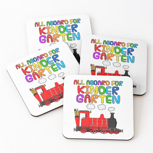 Item preview, All Aboard For Kindergarten, Steam Train, School Teacher (Red) designed and sold by doodlerob.