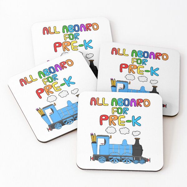 Item preview, All Aboard For Pre-K, Steam Train, School Teacher (Blue) designed and sold by doodlerob.