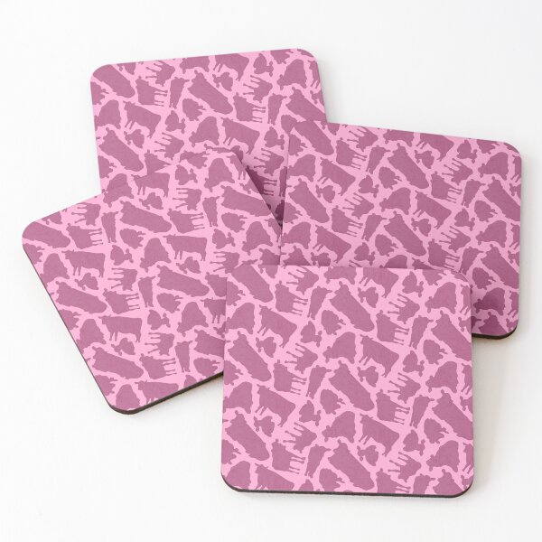 Item preview, A literal cow print, pink cattle designed and sold by Joan and Rose.