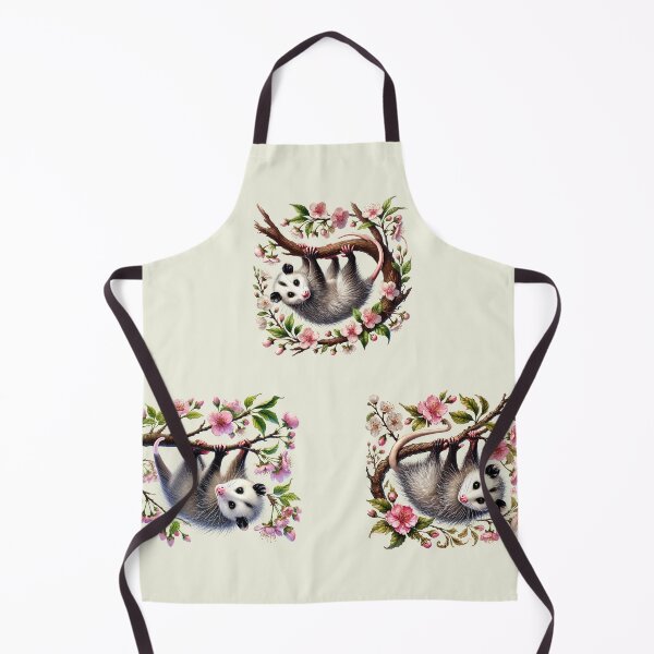 Item preview, Spring Hangout – Opossum Sakura Blossoms Set of 3 designed and sold by EmeraldeaArt.