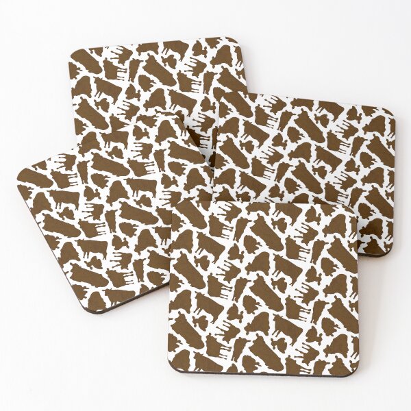 Item preview, A literal cow print, brown and white designed and sold by Joan and Rose.