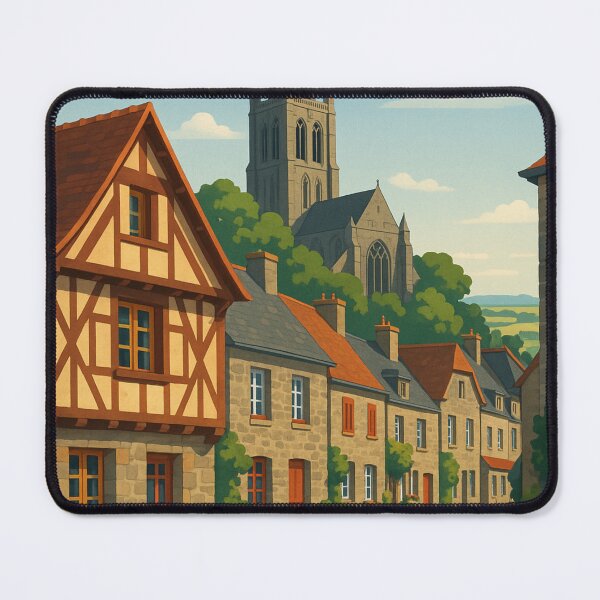 Item preview, Dol-de-Bretagne Streets and Saint-Samson Cathedral, Brittany designed and sold by Aryabek.