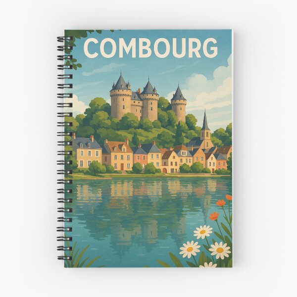 Item preview, Château de Combourg and Village on Breton Lake designed and sold by Aryabek.