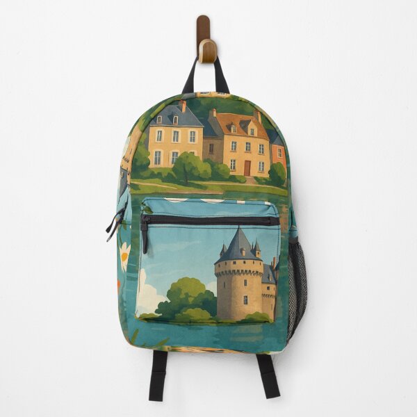 Item preview, Château de Combourg and Village on Breton Lake designed and sold by Aryabek.