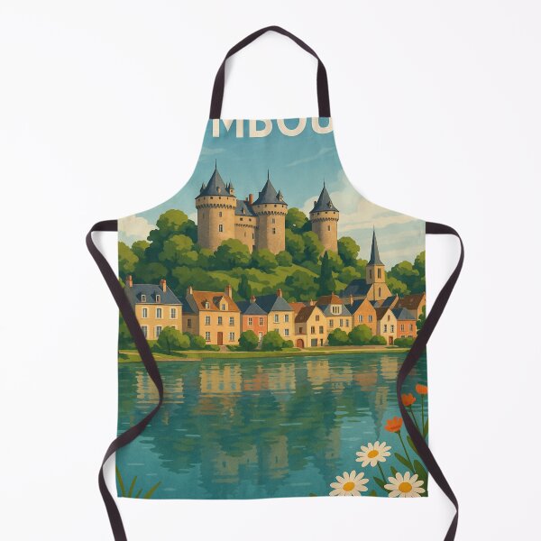 Item preview, Château de Combourg and Village on Breton Lake designed and sold by Aryabek.