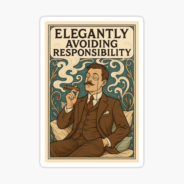 Item preview, Elegantly avoiding responsibility designed and sold by TOSHA-Poland.