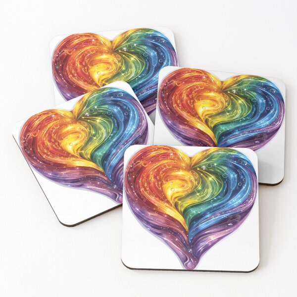 Item preview, Rainbow Heart: Embracing Diversity designed and sold by AI-Only Creations.