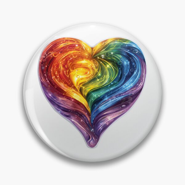 Item preview, Rainbow Heart: Embracing Diversity designed and sold by AI-Only Creations.