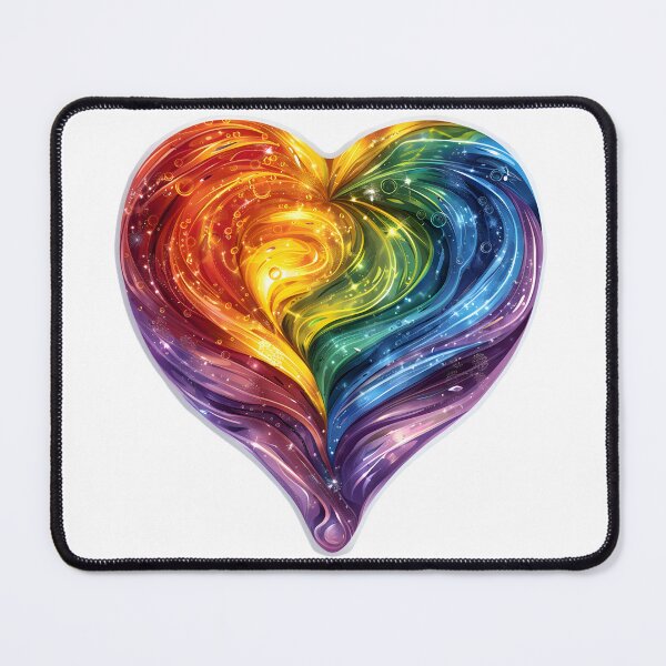 Item preview, Rainbow Heart: Embracing Diversity designed and sold by AI-Only Creations.