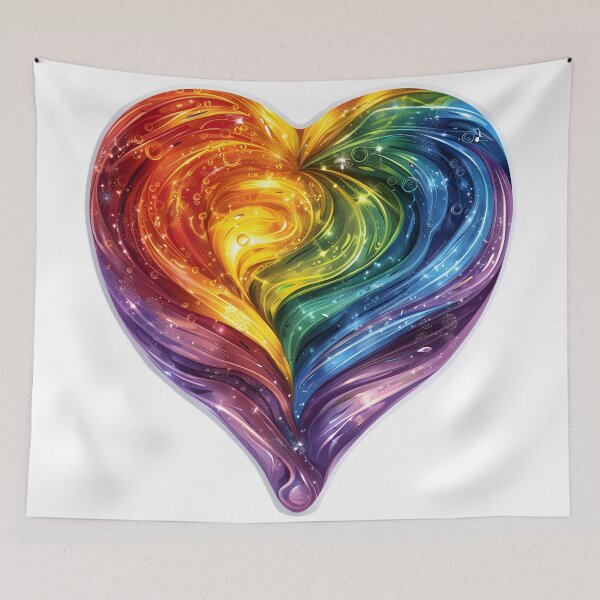 Item preview, Rainbow Heart: Embracing Diversity designed and sold by AI-Only Creations.