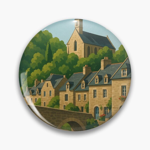 Item preview, Léhon Village and Canal with Abbey, Côtes-d’Armor designed and sold by Aryabek.