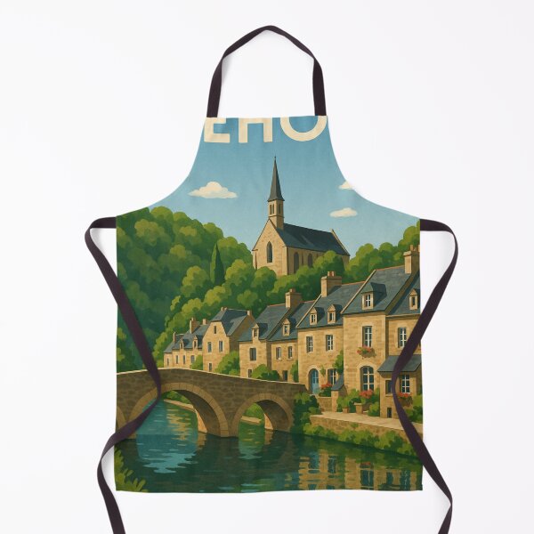 Item preview, Léhon Village and Canal with Abbey, Côtes-d’Armor designed and sold by Aryabek.