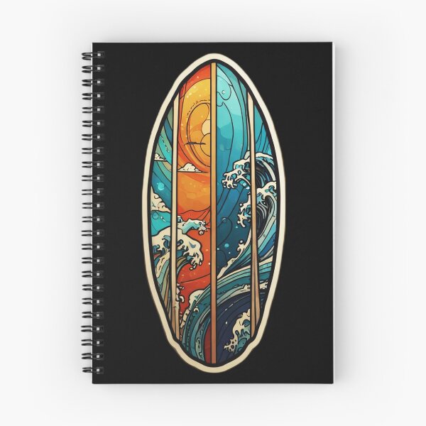Item preview, Hawaii All Seasons Surfboard with Ocean Waves designed and sold by NautiChic.
